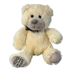 Dayspring Plush White Teddy Bear Hug For Your Heart Ribbon Bow
